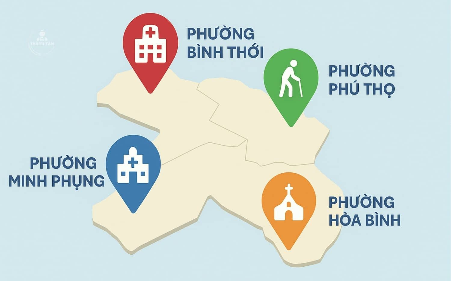 Am hiểu địa phương, chăm sóc tận tình tại Phường Hòa Bình, Phú Thọ, Bình Thới, Minh Phụng