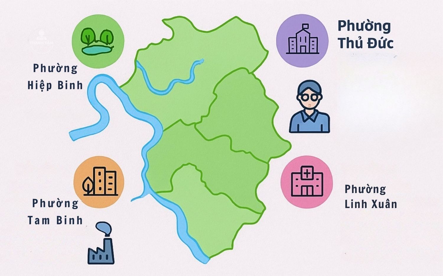 Bức tranh 4 phường mới Thủ Đức sau sáp nhập