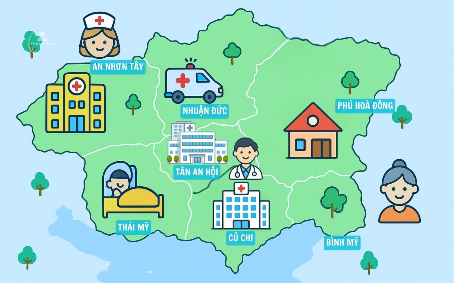 7 Xã mới, Củ Chi sau sáp nhập