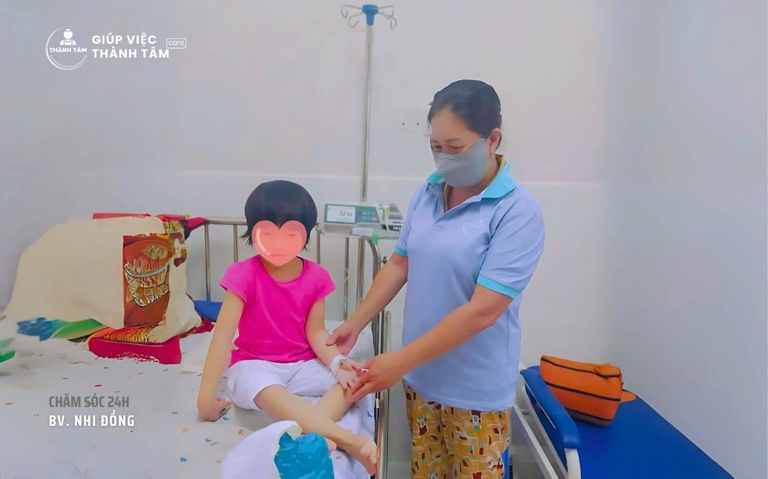 Chăm sóc thay thế phụ huynh, ngày đêm với trẻ tại bv Nhi Đồng