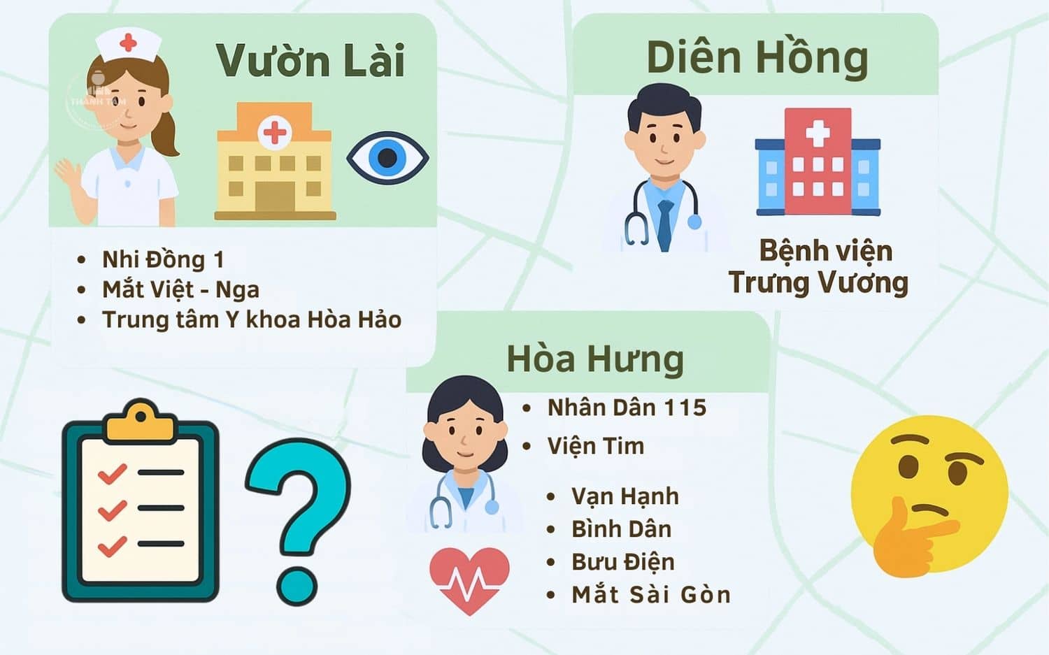 Chân dung 3 Phường mới từ Quận 10 cùng hệ thống y tế