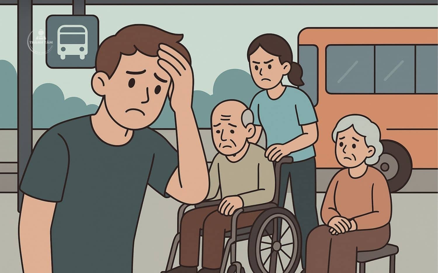 Chọn người chăm sóc ông bà đừng vội tìm người không chuyên ở bến xe