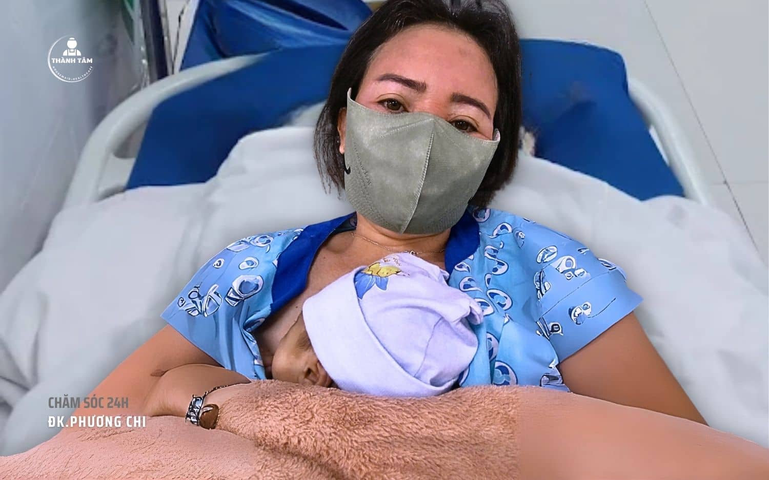 Đặc biệt hỗ trợ mẹ ấp da kề da cho bé sinh non