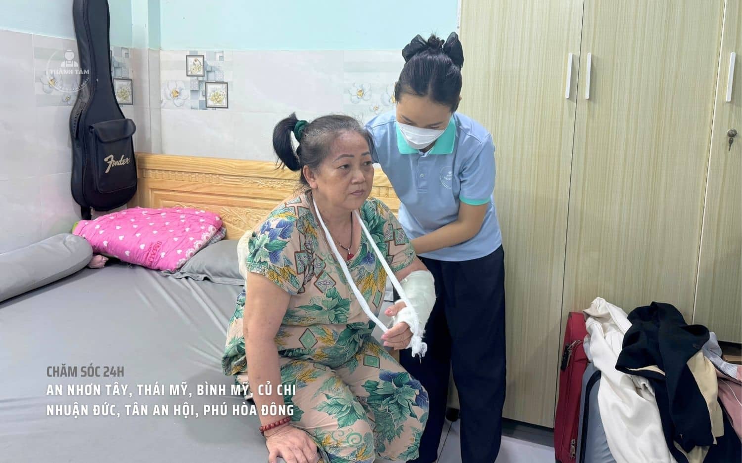 Chăm sóc bà tại nhà xã An Nhơn Tây