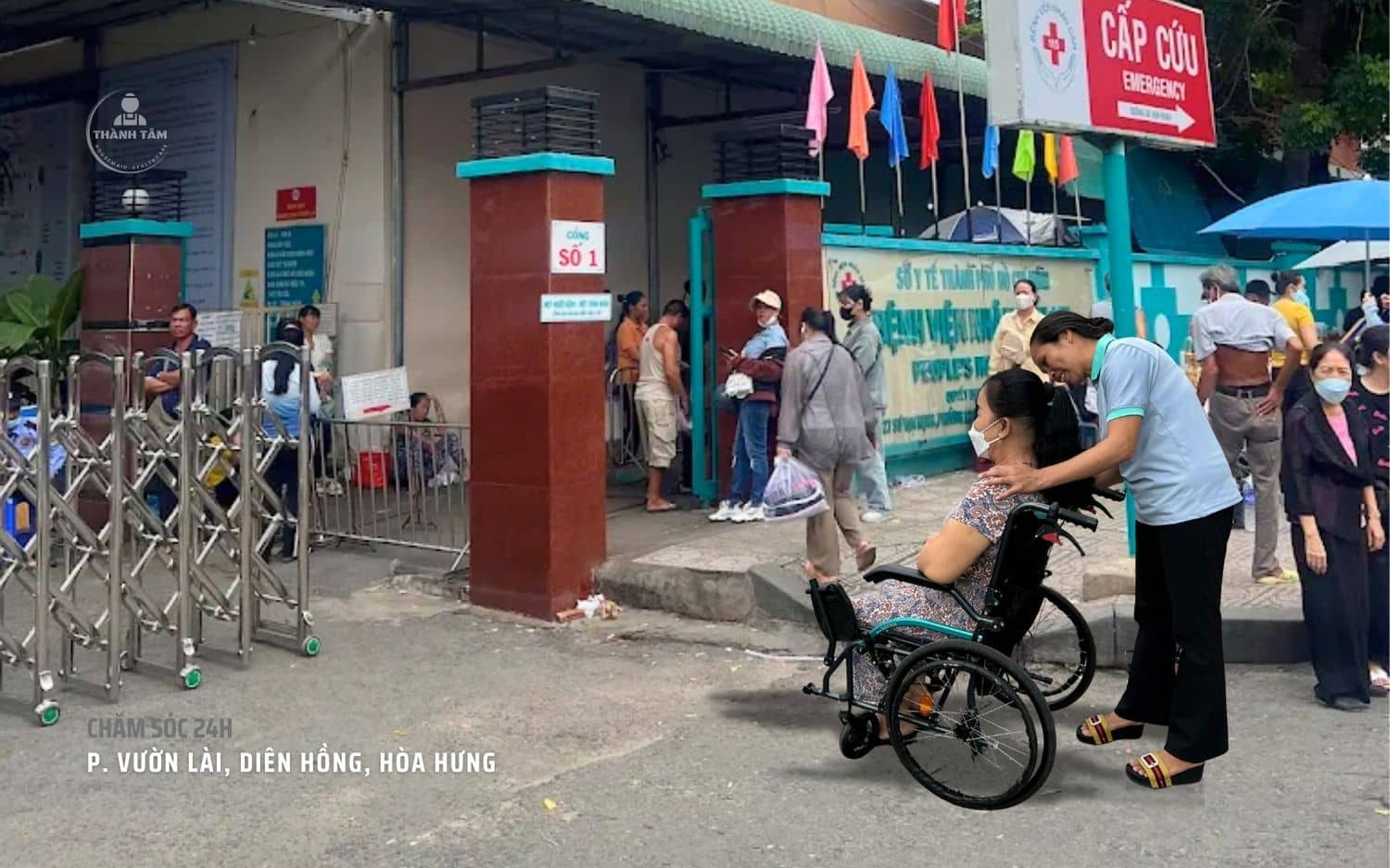 Dịch vụ hỗ trợ đi khám chăm sóc người già người bệnh 3 phường mới quận 10