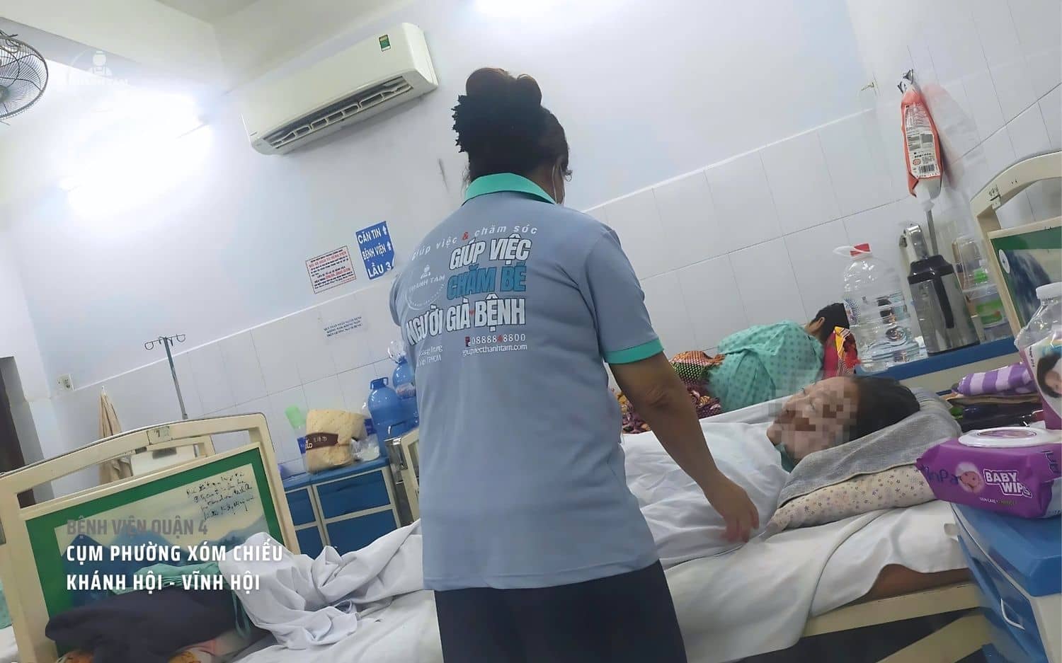 Thành Tâm Care chăm người bệnh nằm viện Quận 4