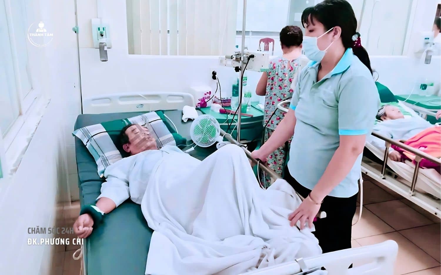 Thành Tâm Care chăm sóc bệnh nhân tại bệnh viện Phương Chi
