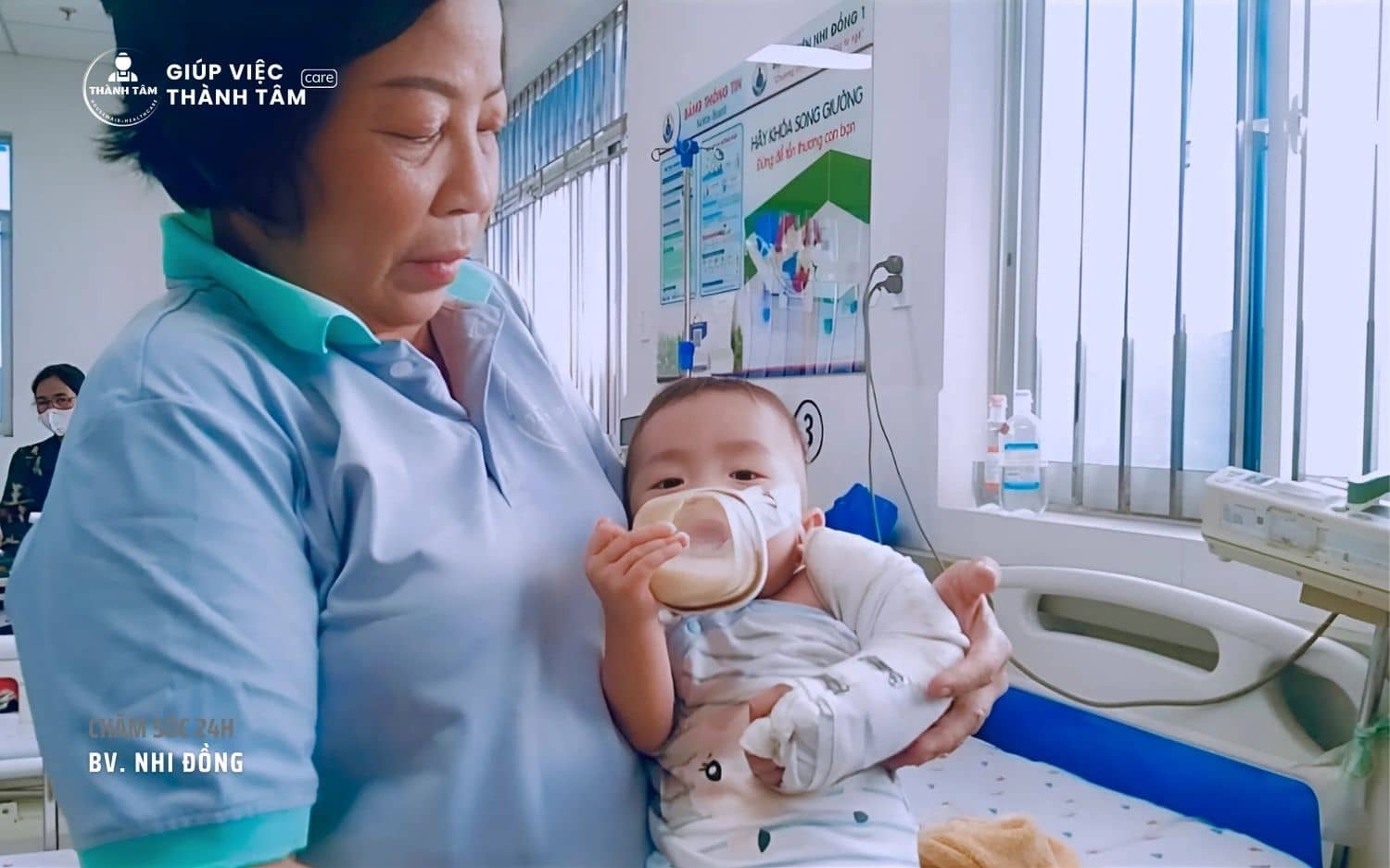Thành Tâm Care chăm sóc bệnh nhi tại bệnh viện Nhi Đồng