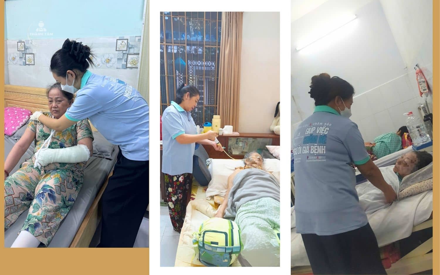 Thành Tâm Care cung cấp 3 dịch vụ chăm sóc chính tại 6 phường Gò Vấp cũ