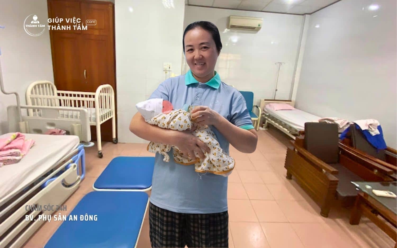 Thành Tâm Care nuôi đẻ tại bệnh viện Phụ Sản An Đông