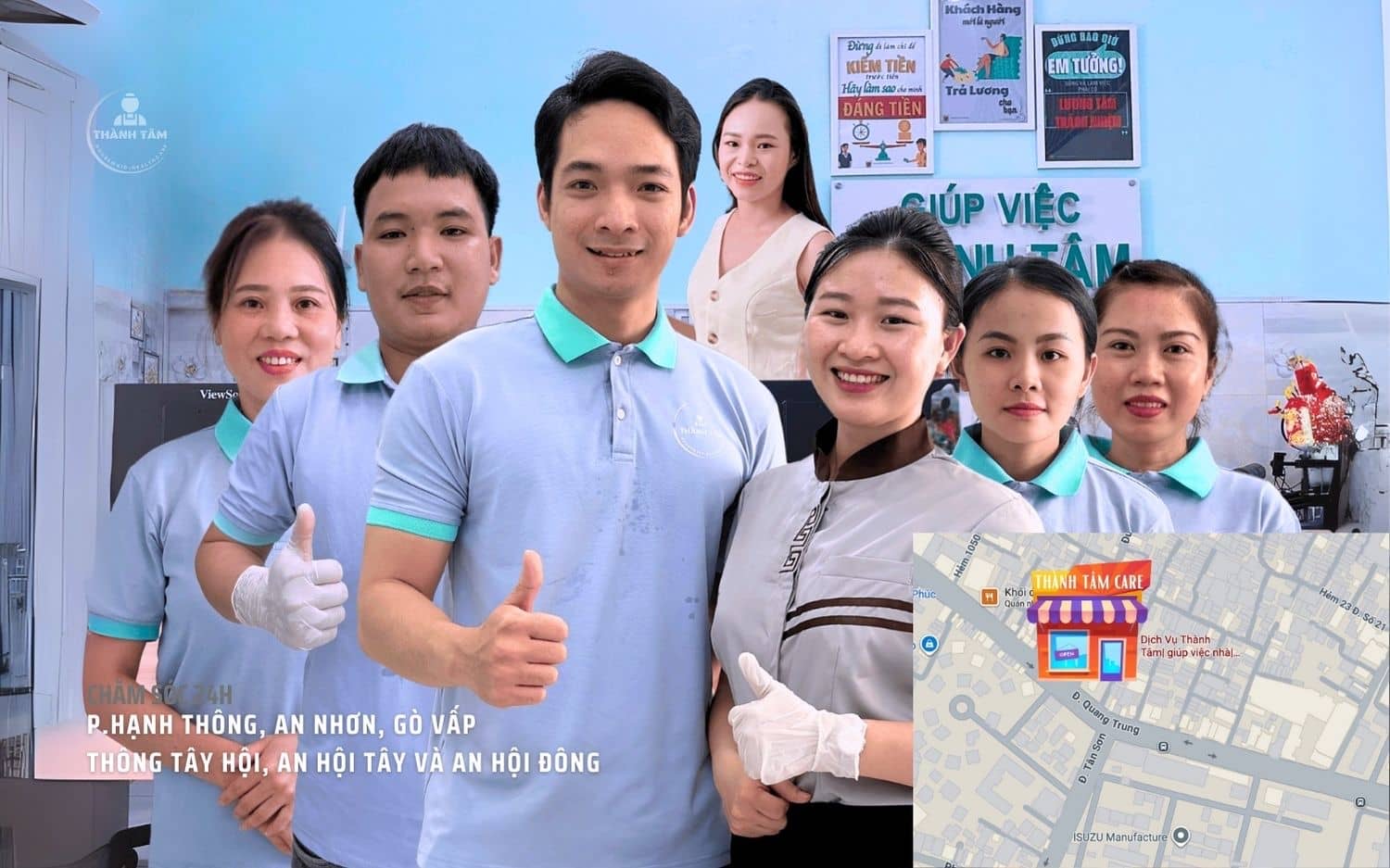 Thành Tâm Care ở ngay trên phường Thông Tây Hội